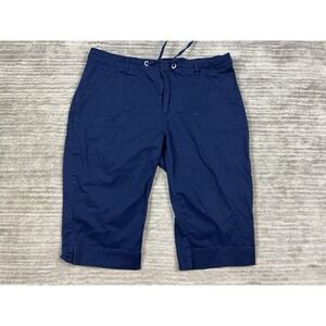Kate Park Pants Womens 14P Blue Capri‎ Cotton Blend